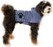 Bone Dry Pet Robe Collection, Embroidered Microfiber Bath Robe with Adjustable Closure for Dogs & Cats, Small, Blue