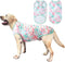 Dog Tie Dye Sleeveless T-Shirt - Green Red Printed Vest Shirt Pajamas for Extra Large Dogs (3X-Large)