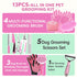 2TRUL 13pcs Dog Brush for Shedding Bath Grooming Kit with Pet Nail Clipper and File - Dog Bath Brush Cat Grooming