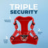 Best Pet Supplies Voyager Adjustable Dog Vest Harness, Breathable No Pull Harness for Small to Large Dogs, Red
