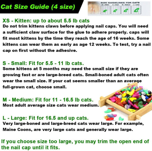 VICTHY 100pcs Cat Nail Caps with Clipper Set, Pet Nail Clipper Covers for Cats, Medium Size (5 COLORS)