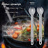 Titanium Spork Long Handle, 8.7" Camping Spork, Backpacking Spoon, Ultra Lightweight Camping Utensil for Backpacking Camping, Hiking, Travel by Tibest