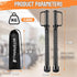 2PCS Ropeless Battle Ropes for Home Gym, Portable Cordless Workout Ropes with Gloves, Bag & Tutorial, Low-Impact HIIT