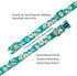 Dog Collar and Leash Set, Cute Daisy Pattern, 5ft Leash for Puppy Dogs, Extra Small, Green