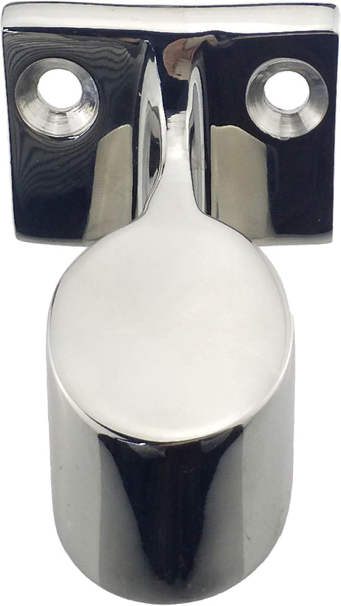 keehui Pair Heavy Duty 316SS 60° Marine Boat Stanchion Hand Rail Fitting LEFT-FRONT for 7/8" Tube