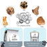 Dog Clippers Grooming Kit and Paw Trimmer, Cordless, Low Noise, Electric Quiet, Rechargeable, for Thick Coats, Silver