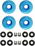 FREEDARE Skateboard Wheels 52mm and Bearings, Spacers Installed 92A Street Wheels Skateboards Tricks(Pack of 4)