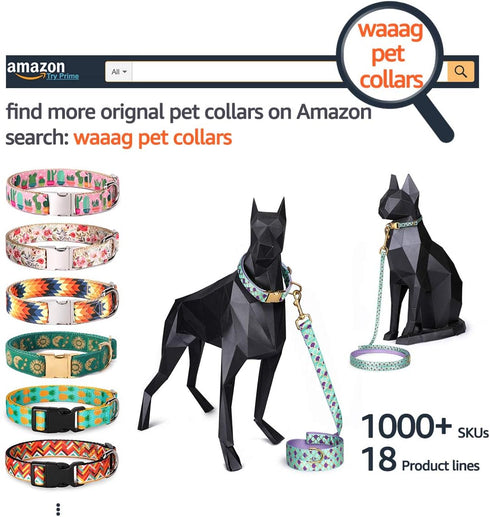 Pet Moons Stars Suns Dog Collar, Multiple Designs Crescent Celestial Collar with Leash Harness for Medium (Pack of 1)