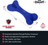 Tuff Pupper SuperChewy Tough Dog Bone Toy, Lifetime Replacement, Strong Natural Rubber, Great Fetch Toy for Dogs