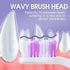 60 1-Pack) Dog Toothbrush Newly Upgraded Dual-Head Design with Wavy BristlesGently Surrounds Teeth for Deep Cleaning