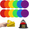 Spot Markers for Sports 9 Inch - Non Slip Rubber Agility Poly Spots Marker Field Flat Cone for Kids Training
