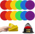 Spot Markers for Sports 9 Inch - Non Slip Rubber Agility Poly Spots Marker Field Flat Cone for Kids Training