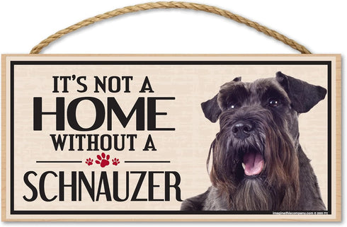 Imagine This Wood Sign for Schnauzer Dog Breeds