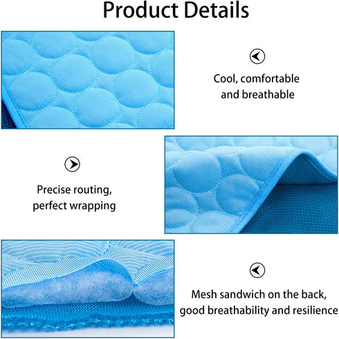 Dog Cooling Mat, Portable Pet Cooling Pads for Dogs & Cats, Summer Cushion for Home or Outdoor Use