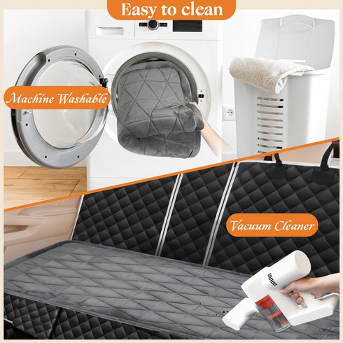 Petskd Non-Slip Dog Bed for Car Back Seat Cover, Soft Pet Mat fits Backseat Extenders, Portable and Easy Clean Dog Mats