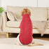 ROZKITCH Dog Winter Coat, Soft Pullover Pajamas, Windproof Cold Weather Jacket for Small Medium Large Dogs (Bright Red,