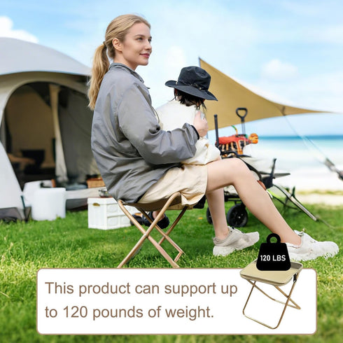 Backpack Collapsible Stool Foldable Stool Pocket Chair Portable Stools Seat for Camping Fishing Hiking Outdoor Travel