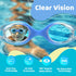 Vvinca Kids Swim Goggles, No Leaking Anti Fog Toddler Goggles with Quick Adjust for Ages 3-14