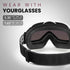 OutdoorMaster OTG Ski Goggles - Over Glasses Ski/Snowboard Goggles for Men, Women & Youth, 100% UV Protection