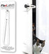 Bright White Cat Door Holder Latch - Fast Install Flex Latch Strap, Keeps Dogs Out of Litter & Food
