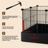 PAWING 20 Panels Small Animal Playpen with Removable Top Cover & Waterproof Mat - Durable Metal Wire Yard Fence