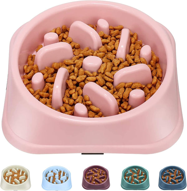 UPSKY Slow Feeder Small Dog Bowls, Anti-Slip Puzzle Feeder for Interactive Bloat Stop Dog Bowl (12-70 lbs)