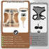 EXPAWLORER Khaki Small Dog Harness and Leash Set with AirTag Holder, Soft Padded No Pull Reflective Vest for Medium Dogs