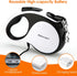 Retractable Dog Leash with Chew Proof Cable and LED Flashlight, 16Ft Heavy Duty Leash for Small Medium Large Dogs