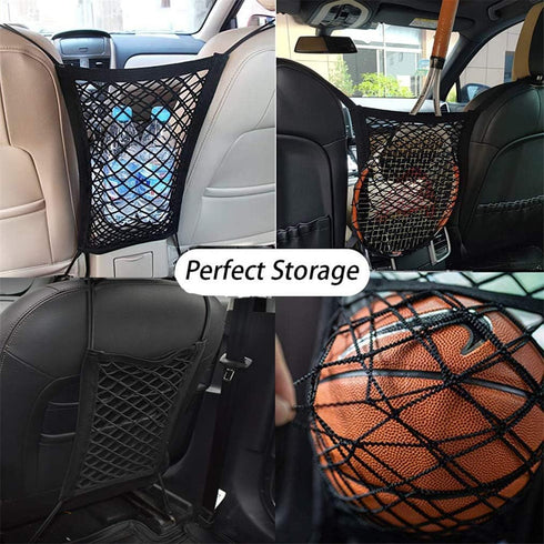 DYKESON Pet Barrier Dog Car Net, Stretchable Mesh Organizer for Cars and SUVs, Easy Install for Safety with Pets