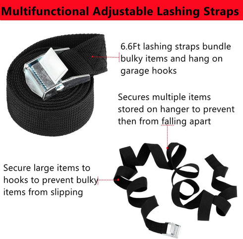 Garage Storage Kayak Hooks - 39 CM Wall Mount Surfboard Rack, 4 Pack Heavy Duty Canoe Hanger, Max Load 45 KG