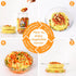 Egcina 16OZ 100% Packaging 6 Dehydrated Freeze Dried Vegetables - Natural Large Ramen Toppings, Mixed Vegetable Flakes