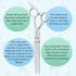 Dog Cat Scissors for Grooming, Pet Shears for Thick Coats and Matted Hair, Thinner Curved Straight Chunker Stainless Steel Shears (7.0" Chunker Silver) by Recubay