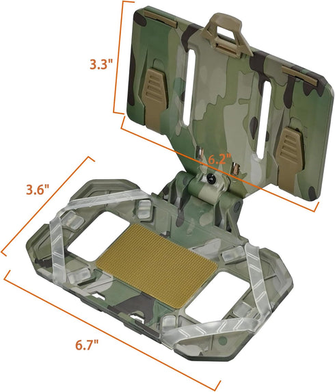 tactifans Tactical Plate Carrier Phone Mount, Universal Molle Phone Holder,Tactical Phone Holder Foldable Navigation