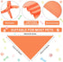 60 Sadnyy Pcs Dog Bandanas Bulk Heat Transfer Pet Bibs Sublimation Bandana Blank DIY Triangle Washable Bibs Scarfs