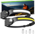 Lepro LED Headlamp Rechargeable - Super Bright Head Lamp with Motion Sensor, 230° Wide Beam & Adjustable Spotlight