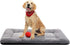 Dog Beds Crate Pad for Medium/Large Dogs, Ultra Soft Washable Anti-Slip Kennel Pad, Cozy Sleeping Mat, Gray 36inch