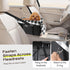 CHZUOBER 11lbs(Black) Center Console Dog Car Seat, Detachable and Washable Inner Lining Dog Car Seat Anti-Collapse