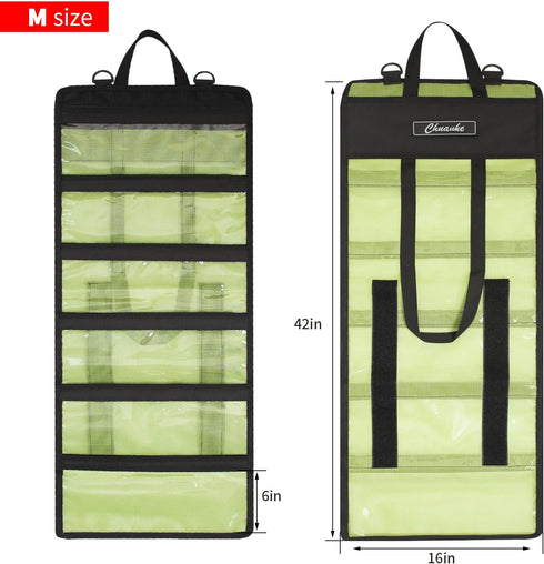 Lure Bag 6 Pocket PVC Protective Cover, Durable Fishing Tackle Box 42" x 16"