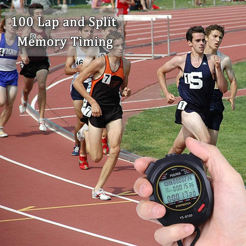 Stopwatch Timer, Digital Stopwatch with Clock, Calendar, Alarm, Large Display for Sports, Kids, Coaches, Swimming