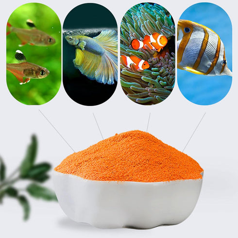 Ubxvamm 60G Aquarium Hatching Fish Food Shelling Eggs Shrimp Shelling Eggfood for Feeding Baby Fishes