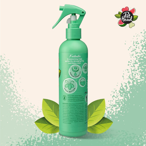 PET HEAD Furtastic Grooming Spray for Dogs with Long and Curly Coats, 10.1 fl. oz. Watermelon Scent, Gentle Puppy