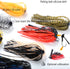 Spinnerbait Skirts, Silicone Jig Skirts, 10 Bundles Bass Fishing Jigs Skirts for DIY Squid Jig Spinner Bait