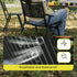 2-Pack Backpacking Portable Folding Fishing Chair with Thickened Steel Frame, Solid Wood Armrests & Teslin Fabric