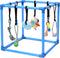 Puppy Play Gym with 8 Hanging Toys, Interactive Indoor Jungle Gym ABS