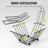 wasoyun 75 50 Tennis & Pickleball Hopper with Wheels Ball Pick Up Basket, Pickleball Ball Retriever Ball Holder Storage
