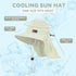 Sukeen Cooling Sun Hat for Men and Women, UPF50+ Wide Brim Fishing Hat with Neck Flap, Adjustable Bucket Hat