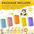 5 Pcs Kitten Small Litter Box Set, Open Cat Litter Box with 5 Scooper, Portable Litter Box for Small Pet, 12.6 x 8.7 x