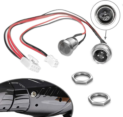 GLDYTIMES Hoverboard Charging Port Replacement (3 Prong) for Smart Self-Balancing Scooter, Swegway, Swagtron, Swagboard