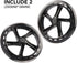 2-Pack 200mm 8-Inch A5, Scooter Replacement Wheels - Wheels for Razor Lascoota, Kid, Youth, Adult Kick Push Scooter