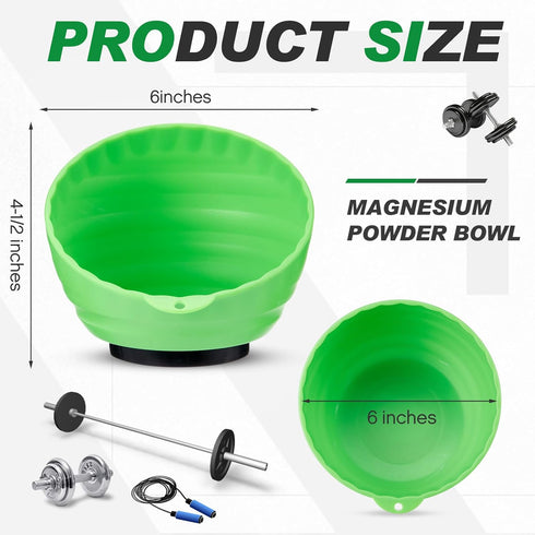 Gym Chalk Bowl Container Magnetic Chalk Holder Weightlifting Workout Gym Multi Position Chalk Bowl for Gym Accessory
